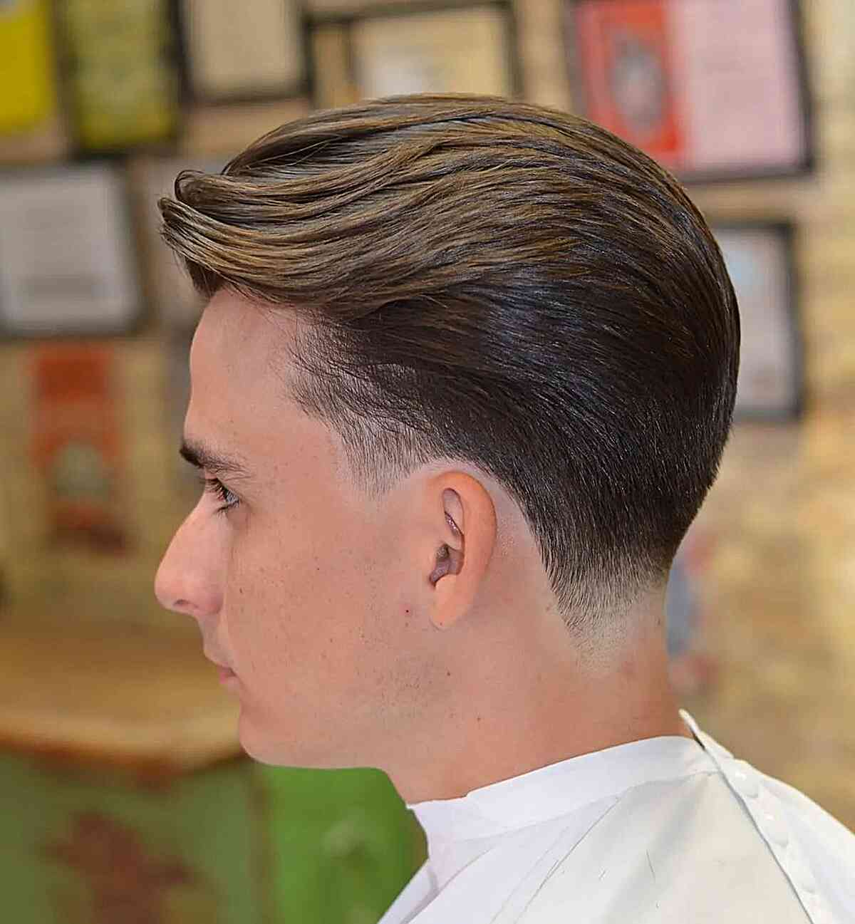 Timeless Taper Fade Hairstyle for Dudes with thick hair