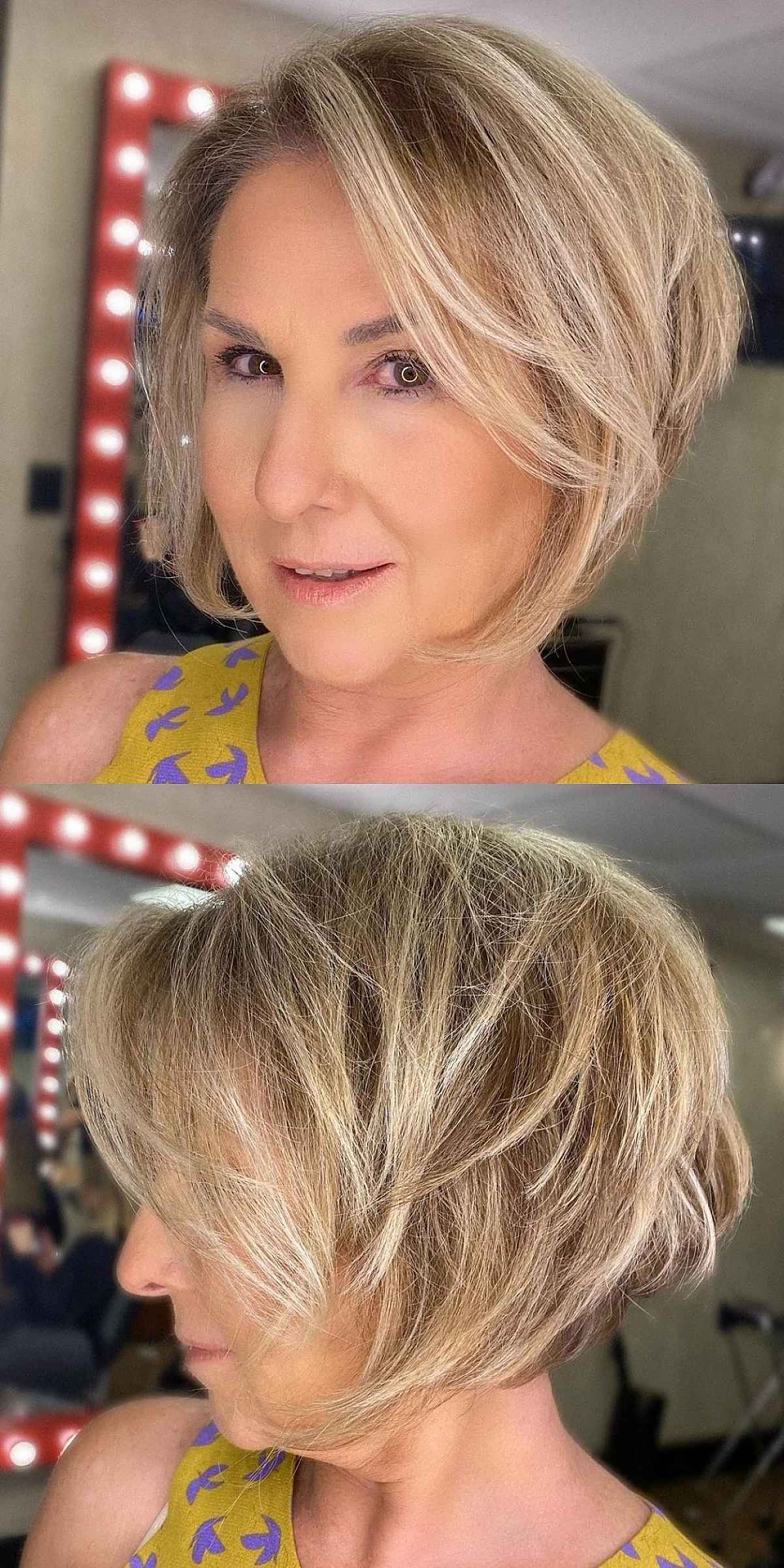 Tousled Layers on a Bixie Style
