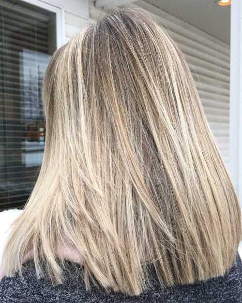 Trendiest Platinum Blonde Balayage