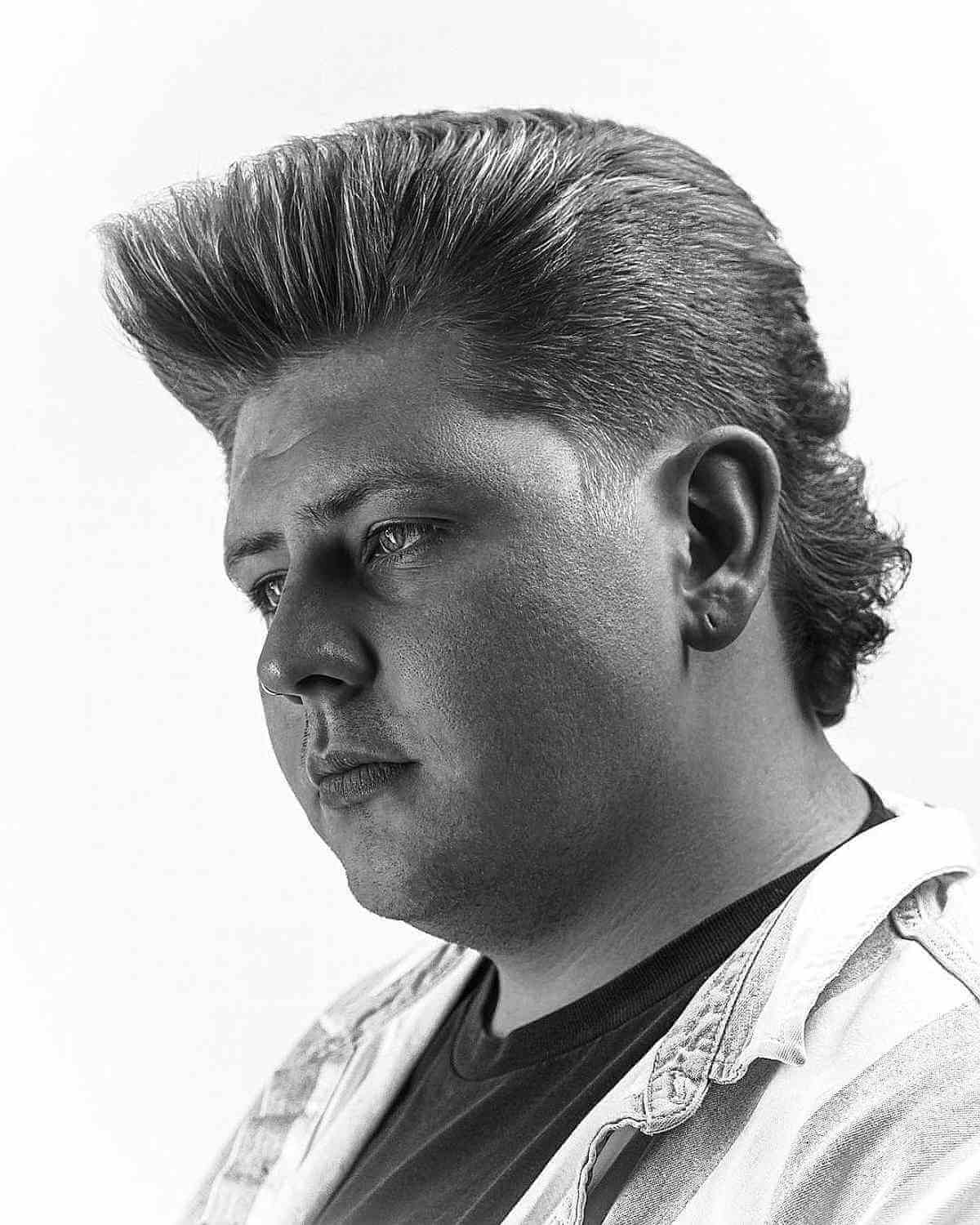 Trendy Pompadour Mullet for Men