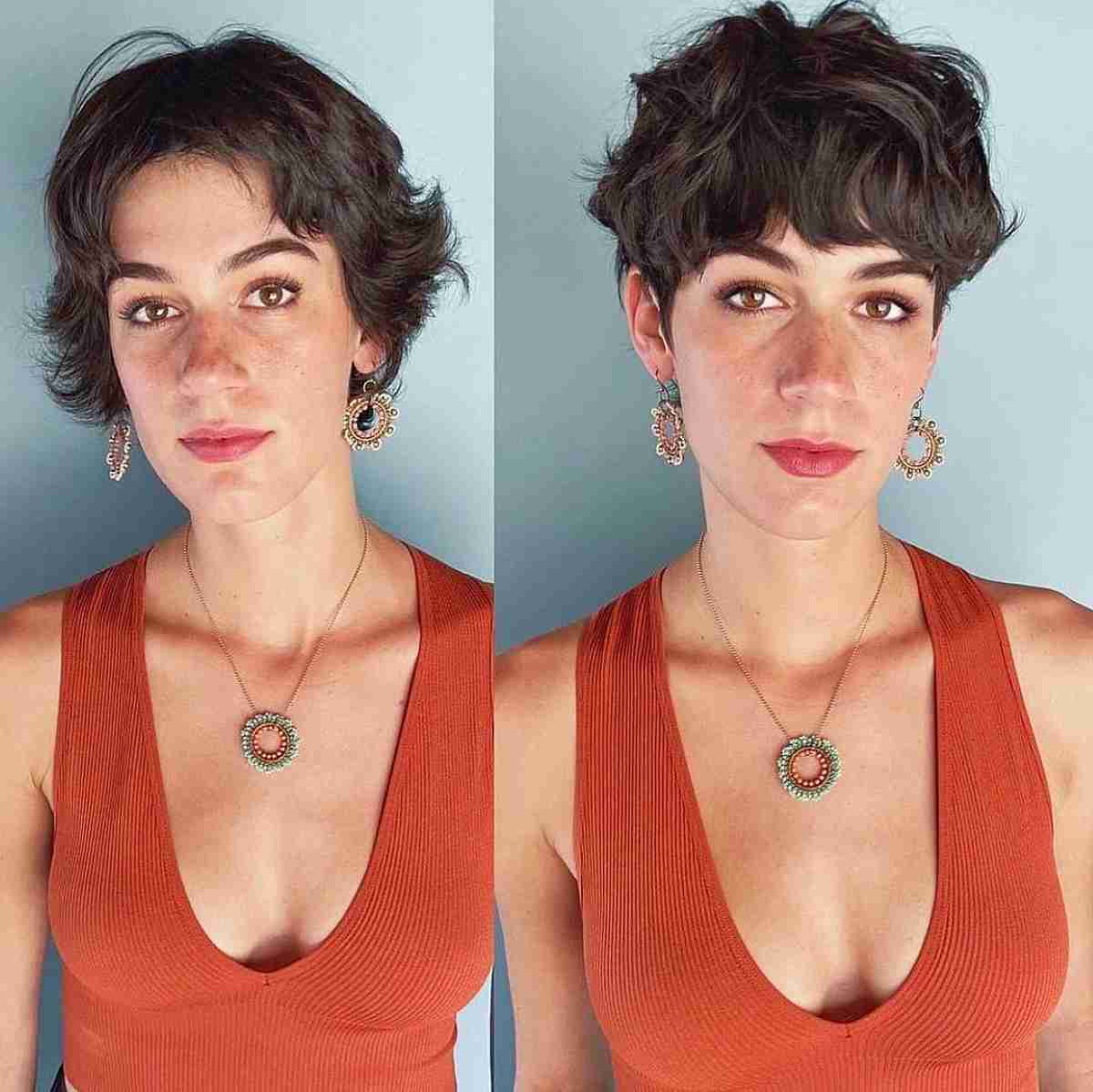 Trendy Shaggy Razor Cut Pixie
