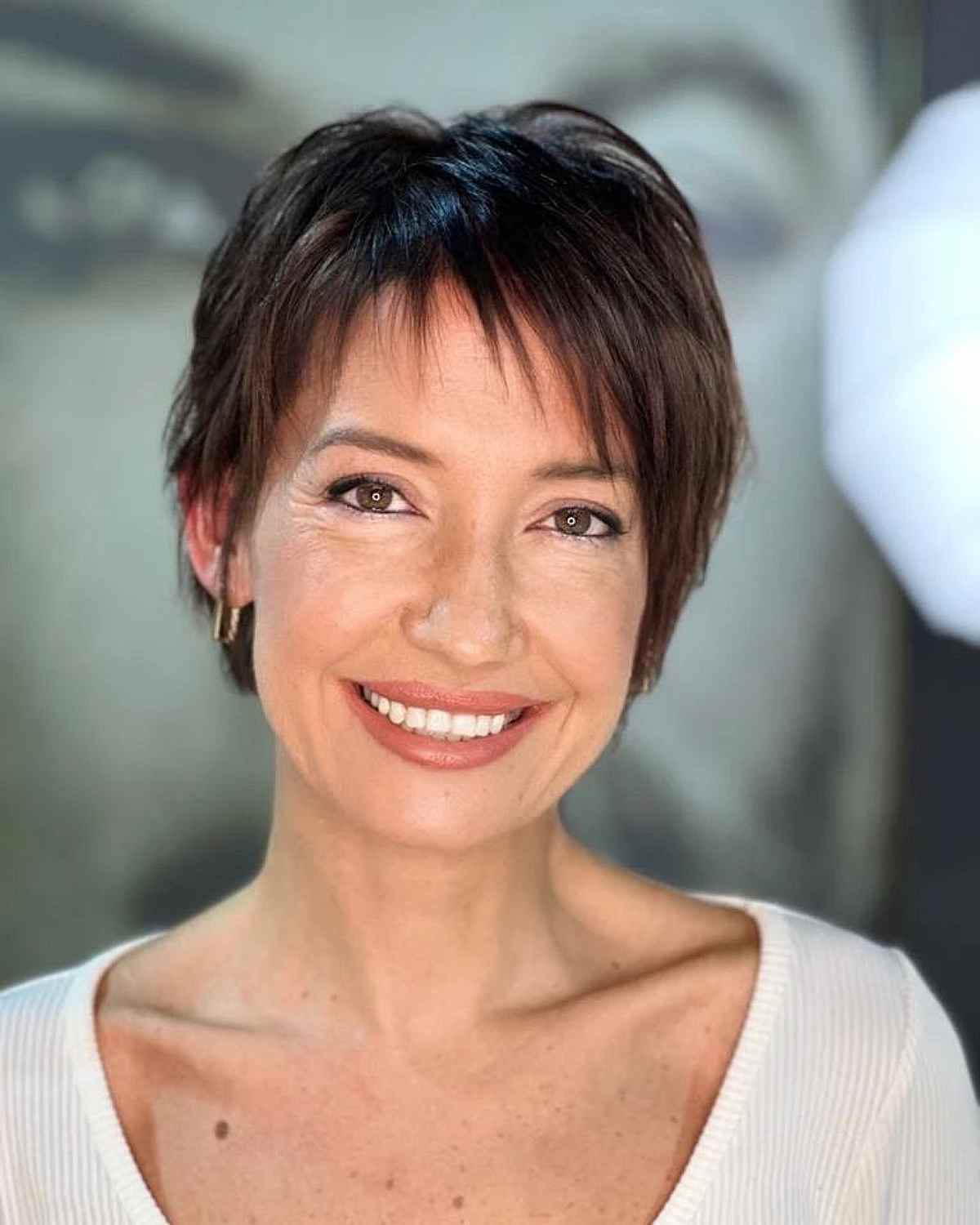 Trendy Short Choppy Cut for Fine Hair for Women 40 and Over