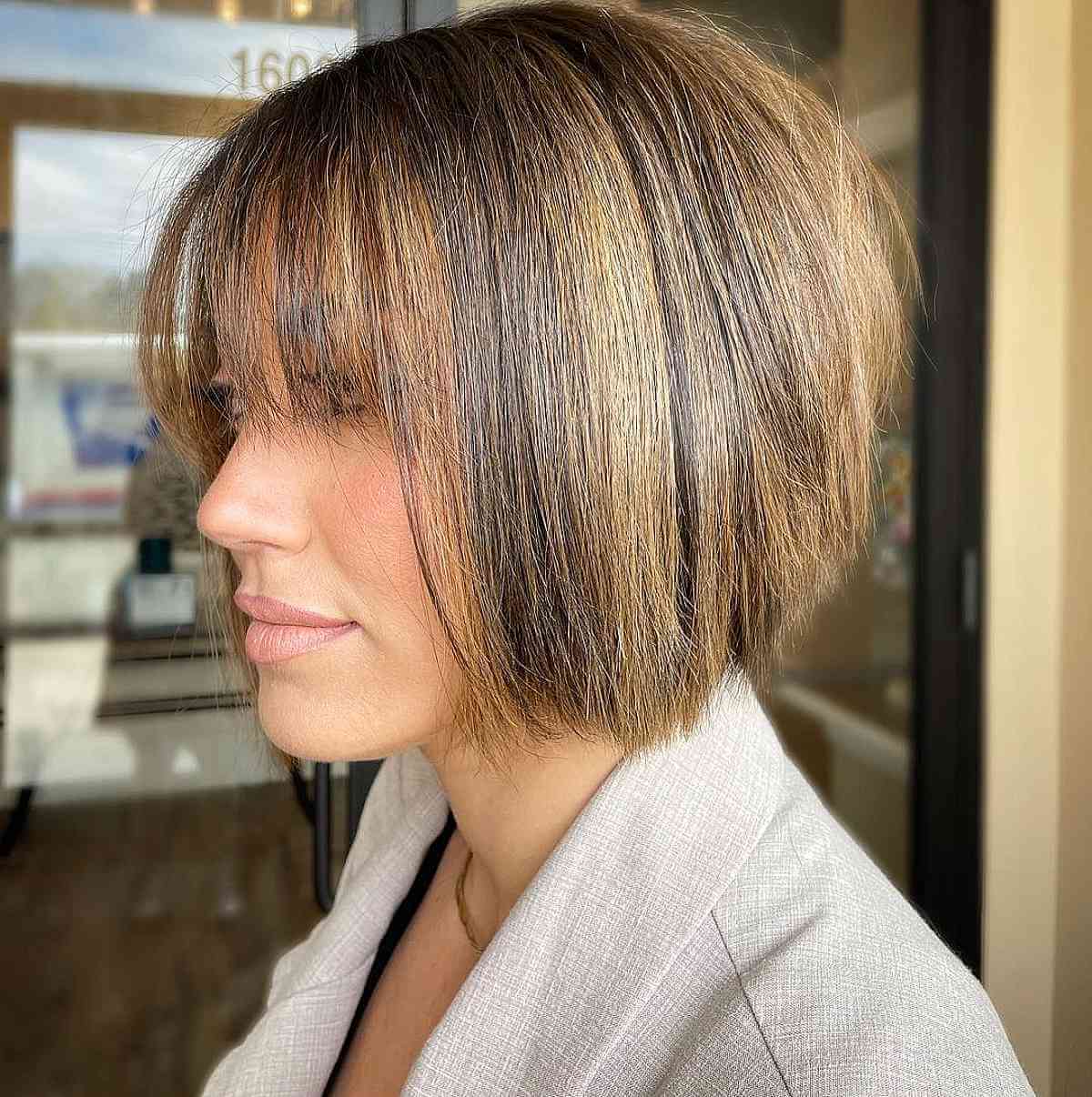 Trendy Textured Full Wispy Fringe