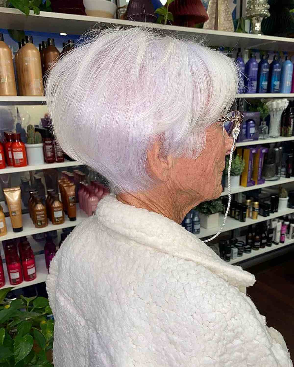 Trendy Wedge Cut for Fine Hair for Ladies Over Seventy