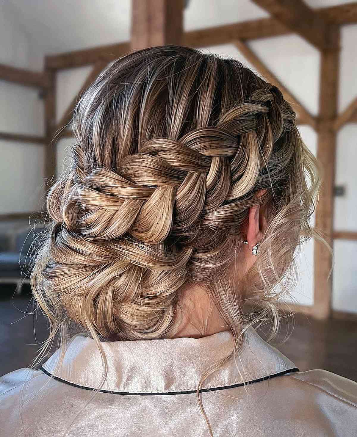 Twisted Braided Bun Easy Updo