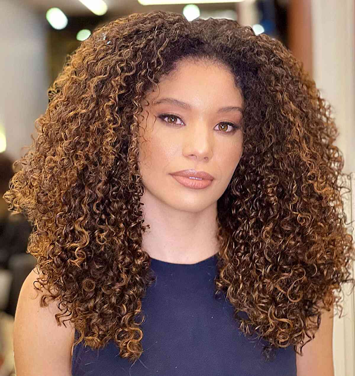 Long Natural Curls for Black Women with curly hair texture