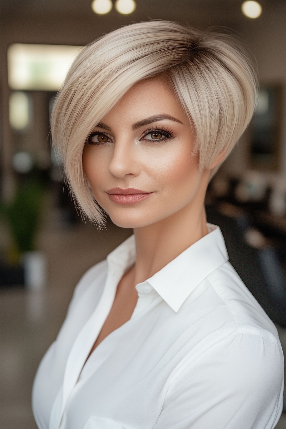 Uneven Pixie Bob Hairstyle