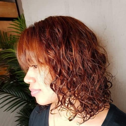vibrant digital perm short hair