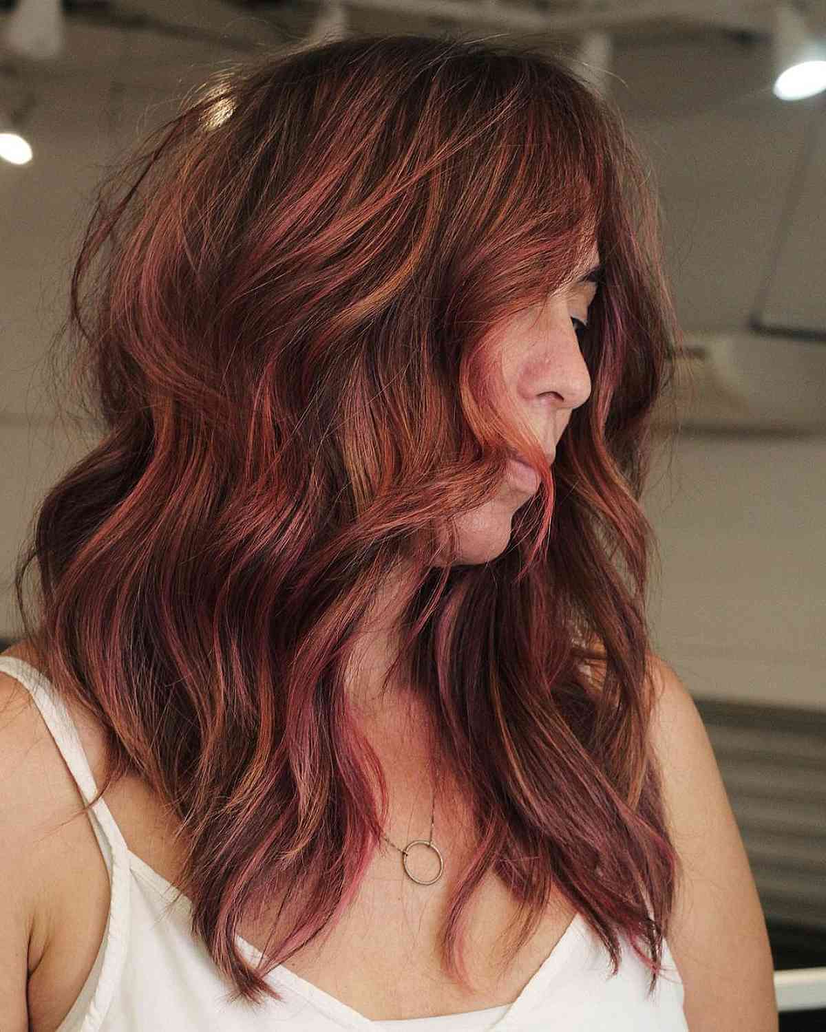 Vibrant Dimensional Red Highlights