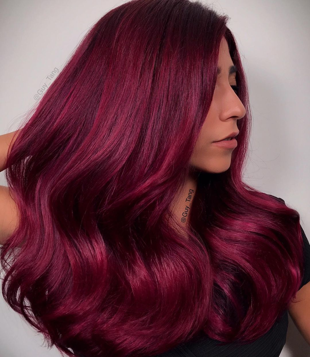 Vibrant Magenta and Burgundy Shades