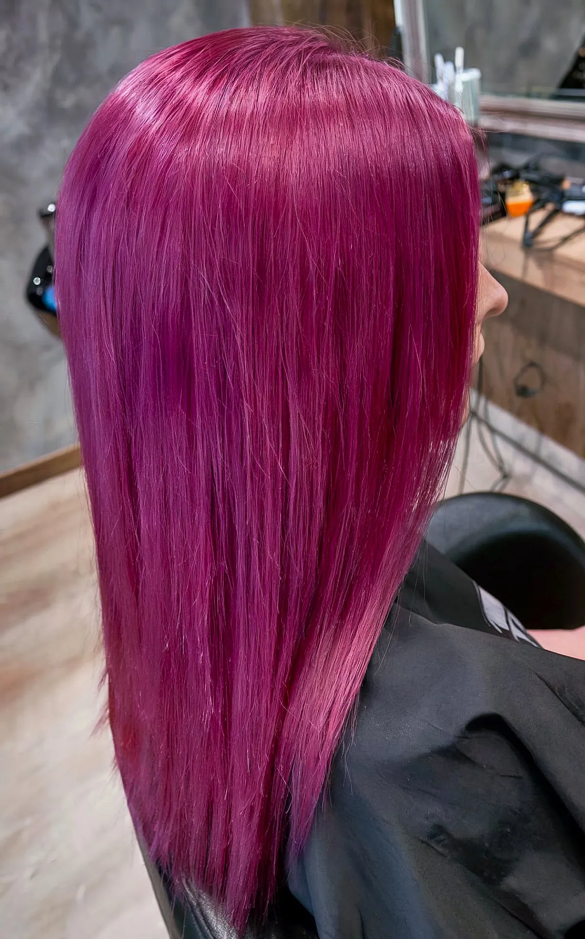 Winter Vibrant Magenta Hair Shade