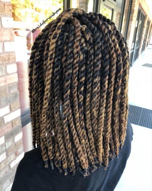 Vibrant marley twist braids