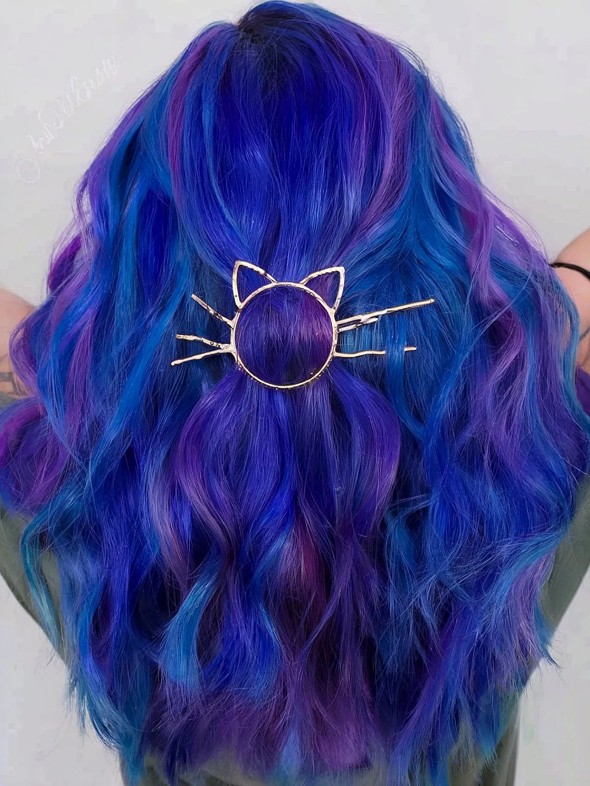 Vibrant Purple-Blue Highlights for Winter