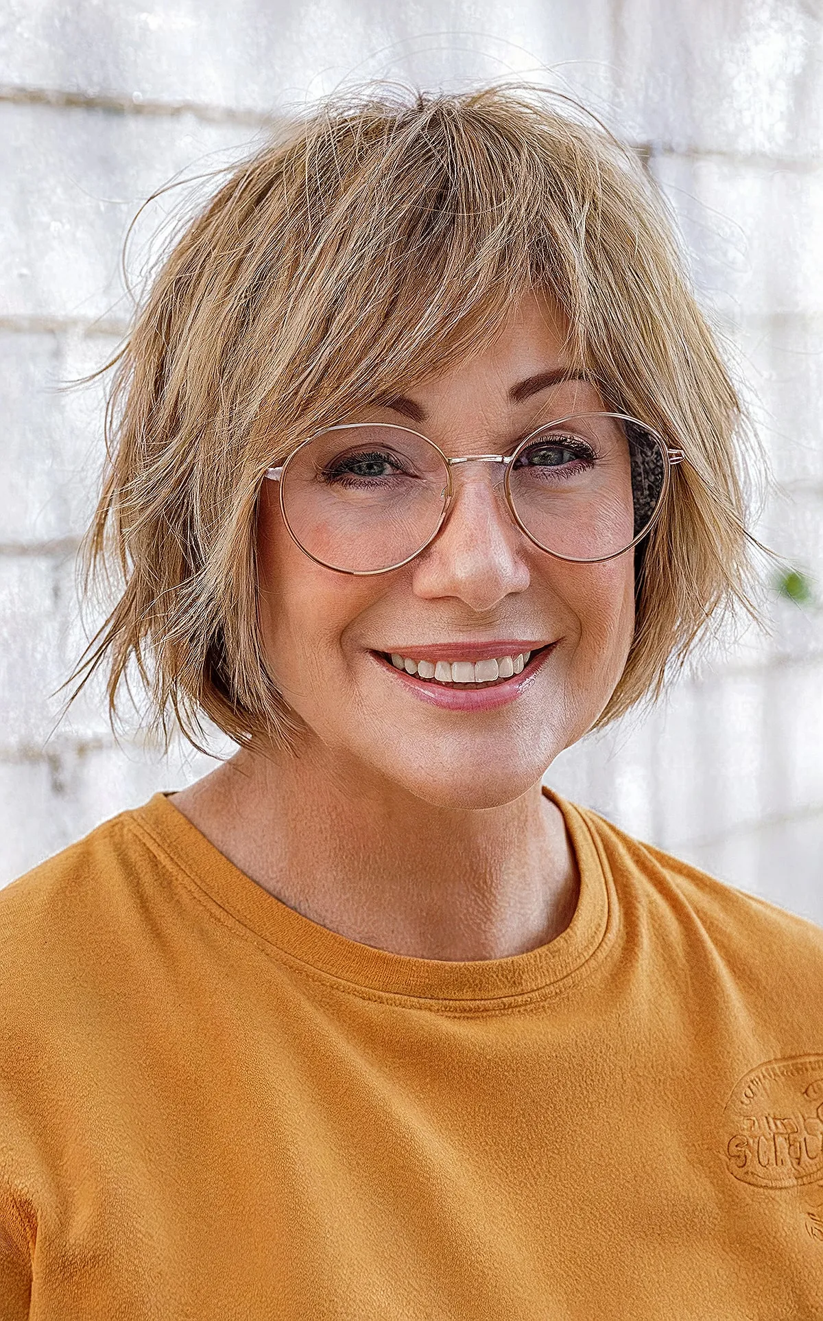 Vibrant Short Shaggy French Bob