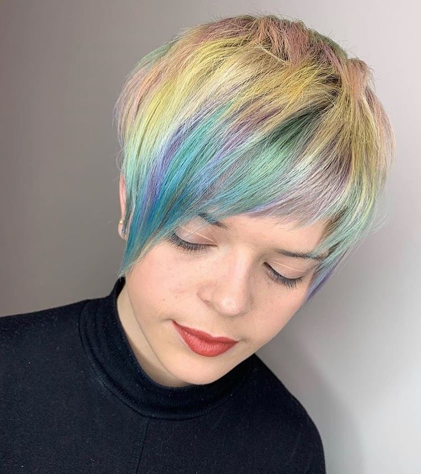 Vibrant Short Pastel Hair