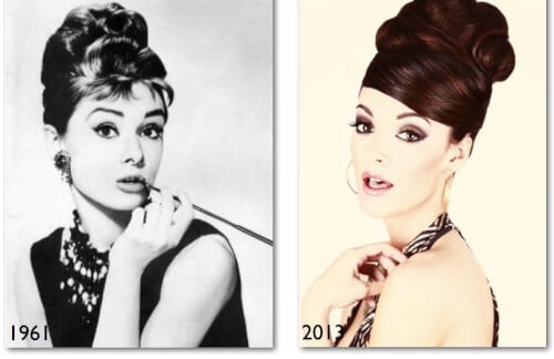 Vintage Hairstyles Inspired by Breakfast at Tiffany's