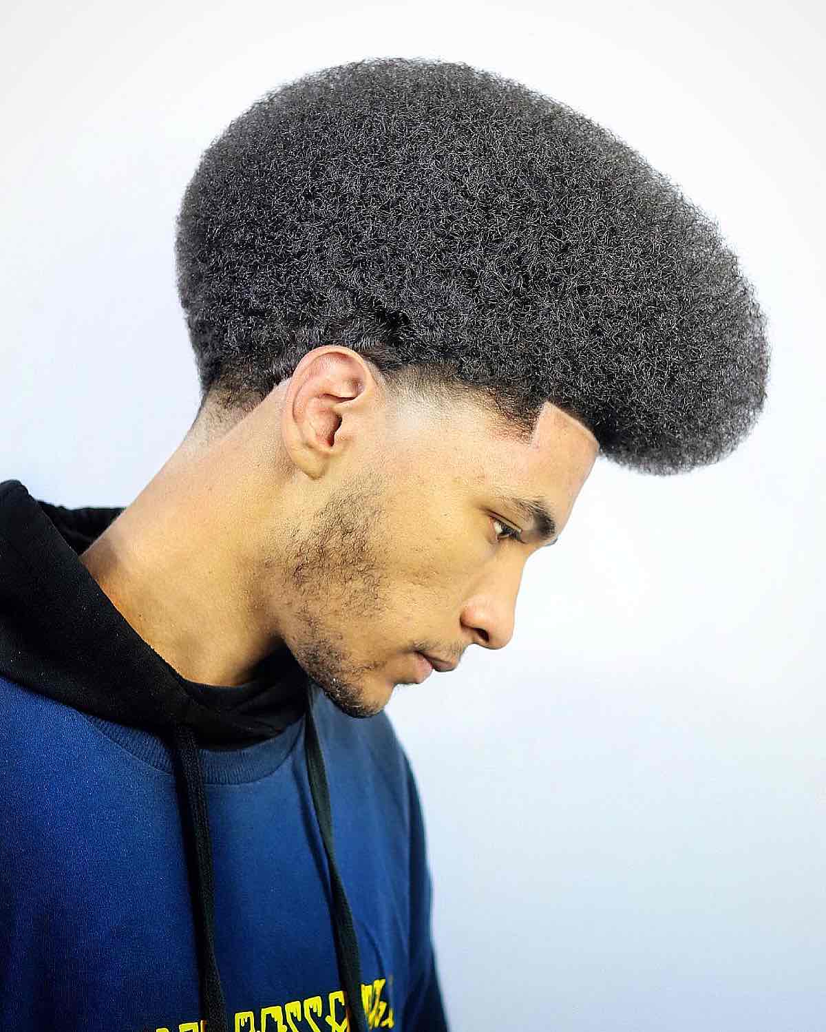 Voluminous Long Afro for Black Men