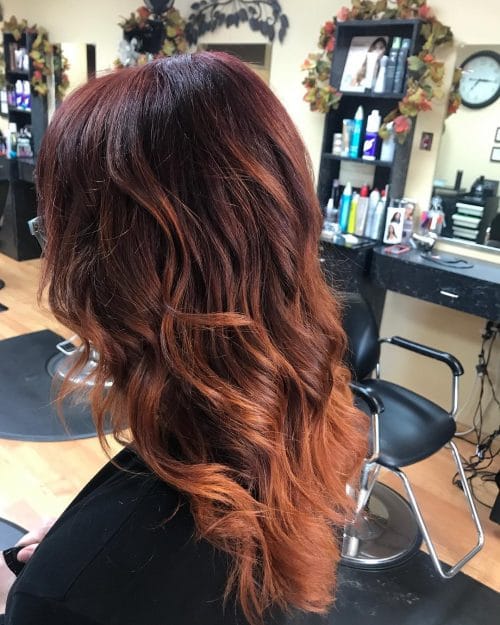 Warm Copperlights hairstyle