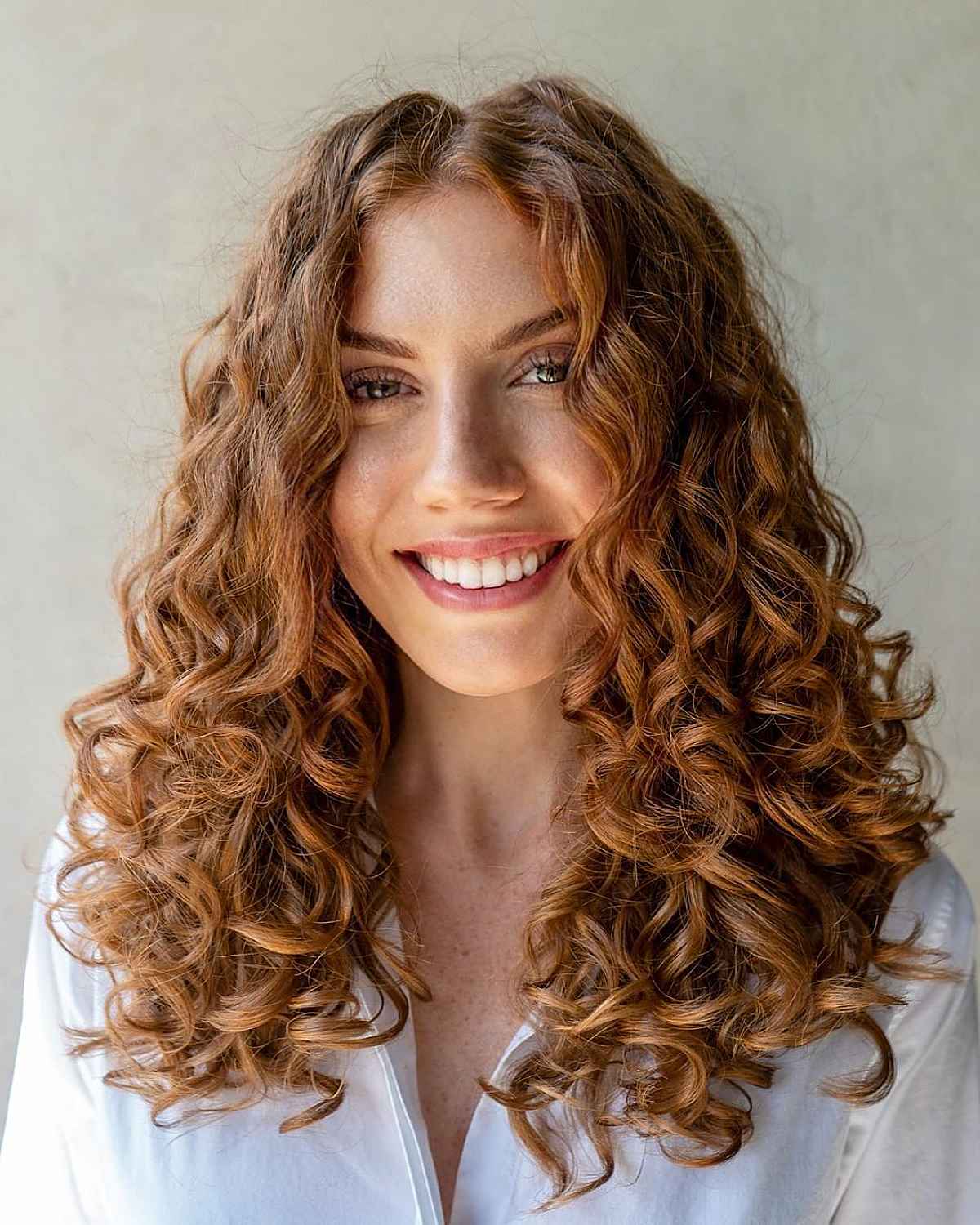 wavy california beach curls with short layers