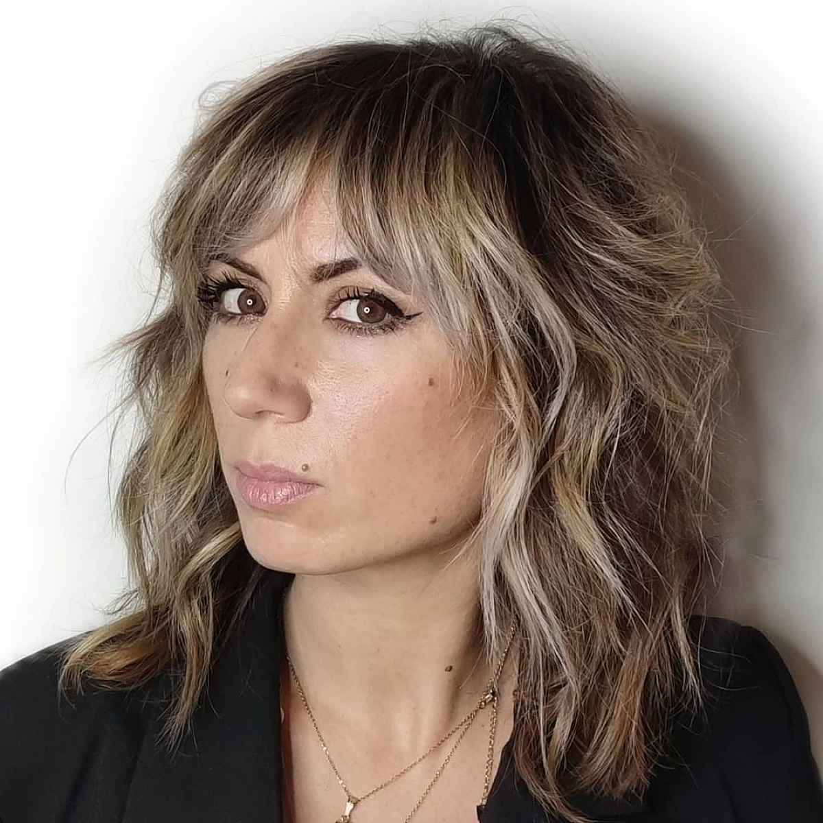 Wolf Cut with Layered Texture