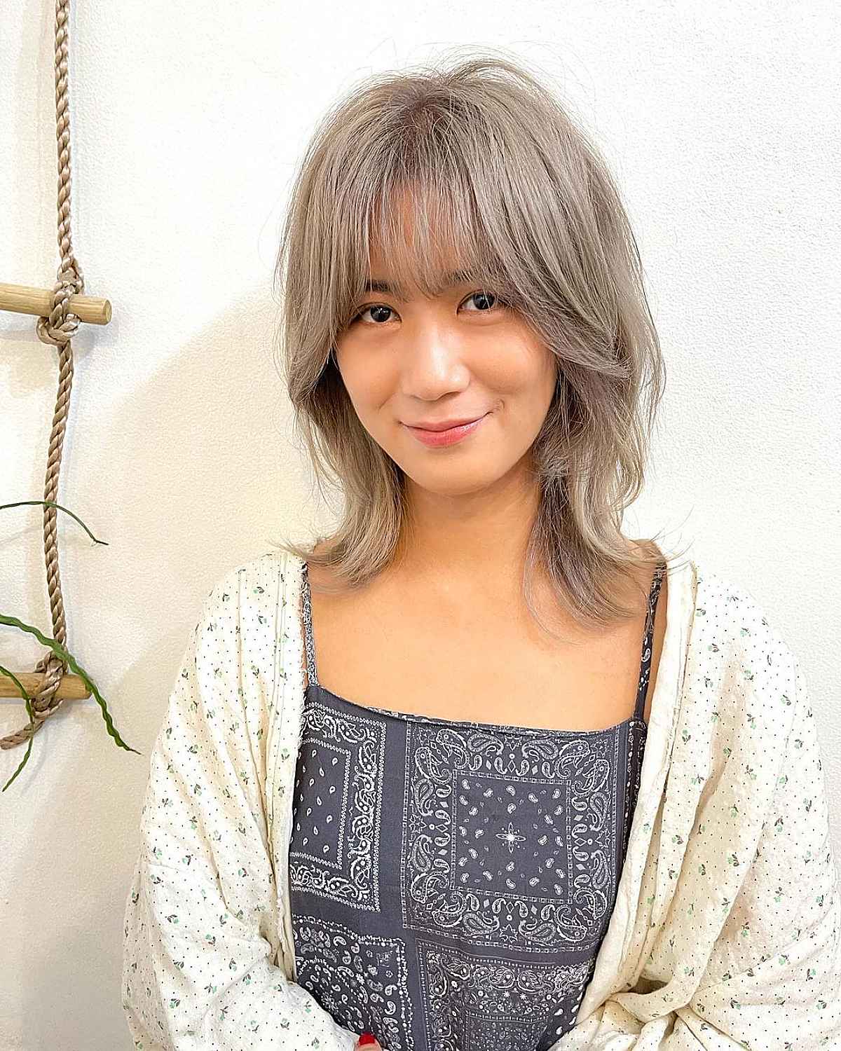 Wolf Cut Featuring Soft Bangs