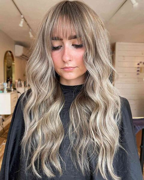 Balayage With Bangs: 25 Coolest Ways To Get Hand-painted Hair Colors 