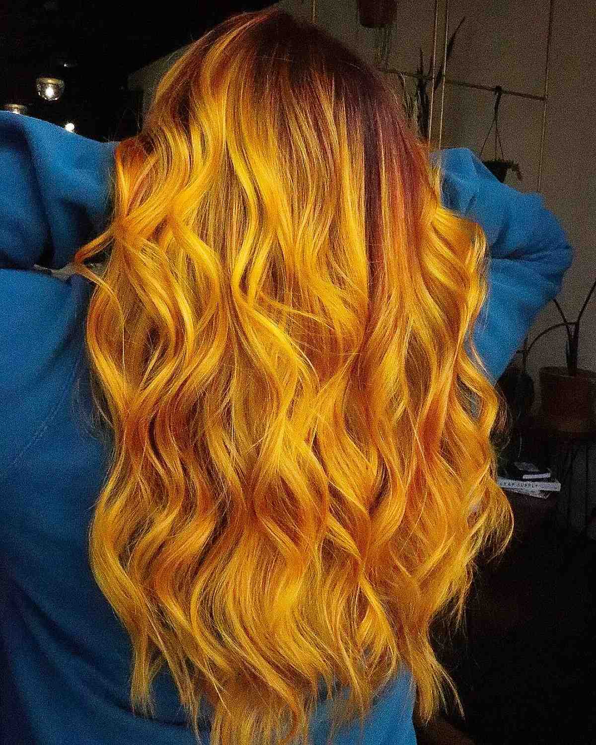 mustard yellow hair color