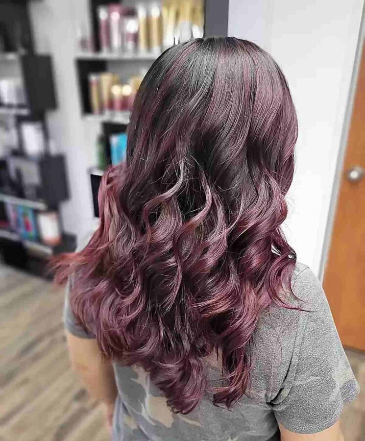 Burgundy Balayage Hair Color Ideas For A Cool Reddish Hue