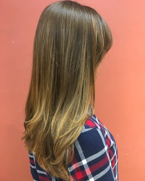 Flattering Warm Fawn Light Brown Hairstyle