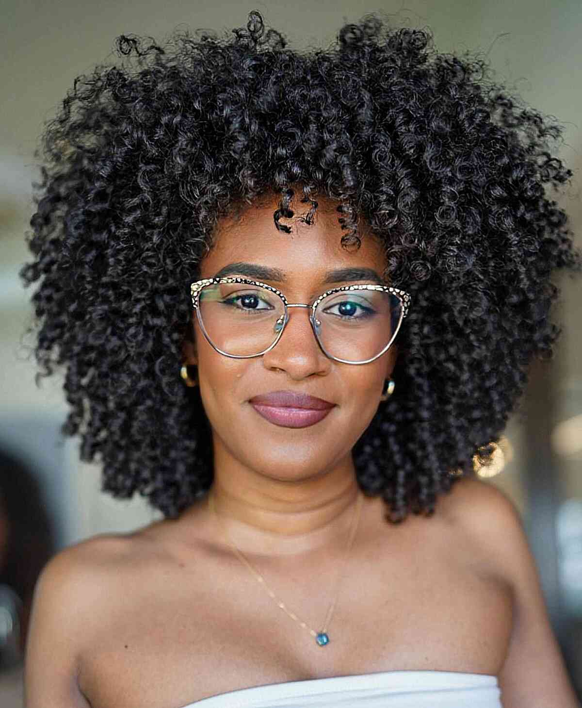 Natural Kinks for Black Women with Glasses