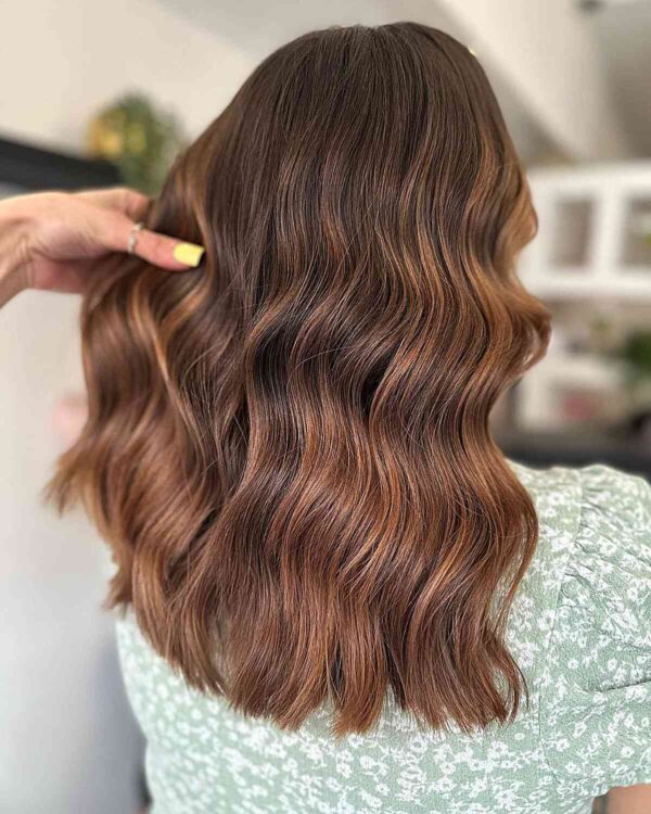 26 Trendy Auburn Balayage Hair Color Ideas   Natural Medium Auburn Brown Balayage 600x750 