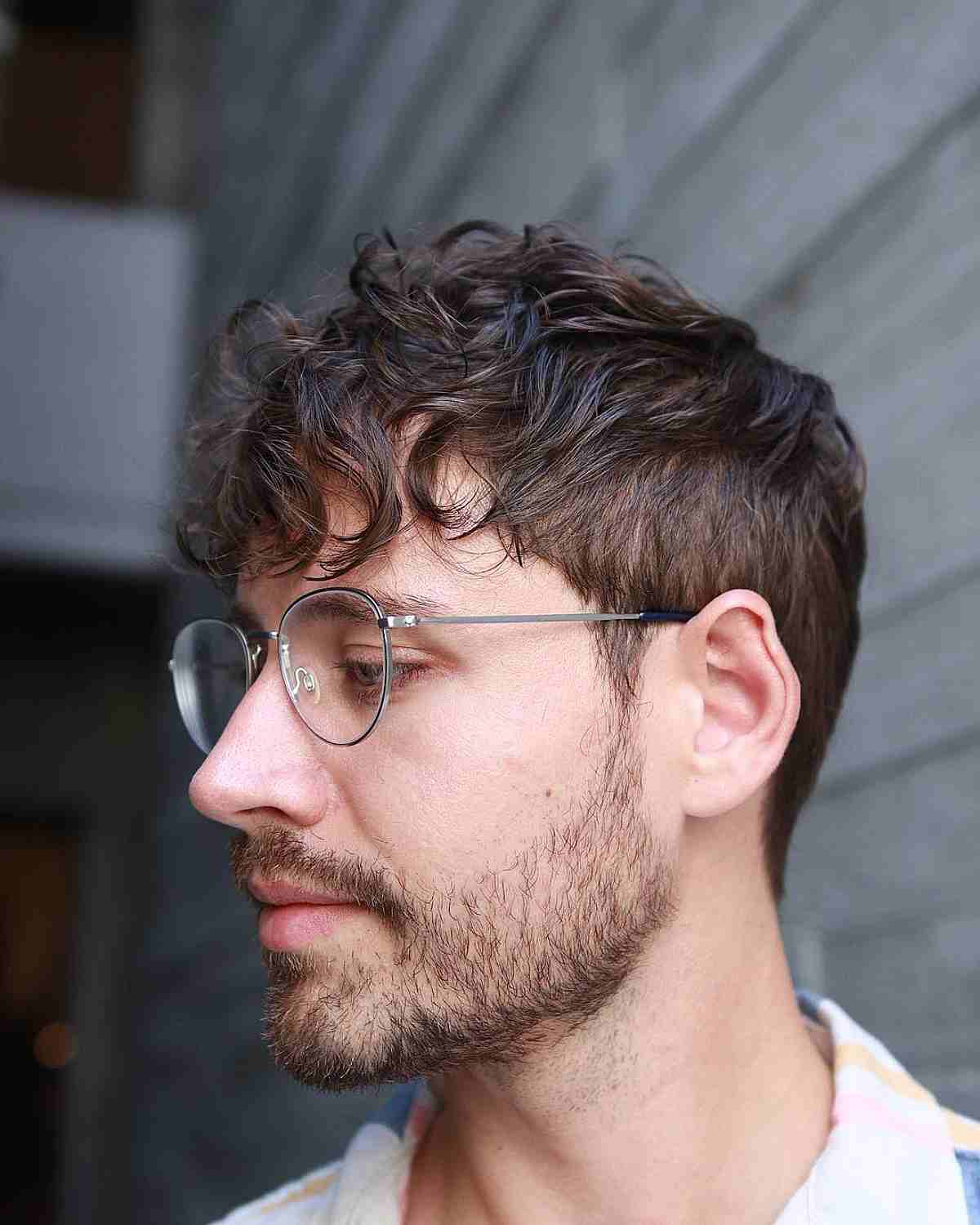 Natural Soft Curls on Thin Hair for Men