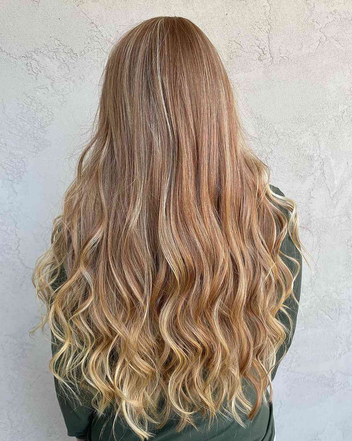 Natural Strawberry Blonde with Sun-Kissed Highlights