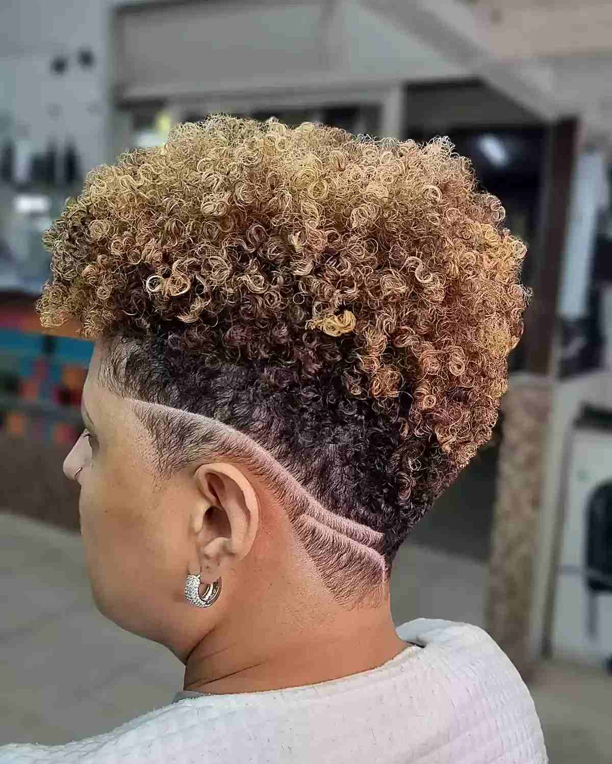 Natural Tapered Sides Perfect for Growing Out Curls