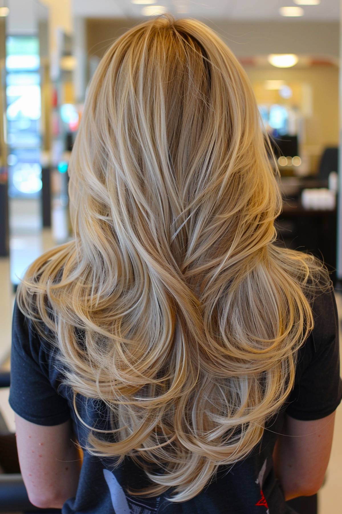 Natural beige-blonde winter tone