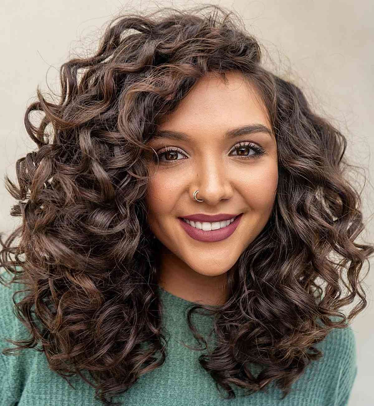 naturally curly bob for thick curly hair
