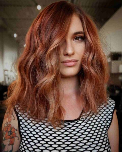 A Naturally Red Balayage