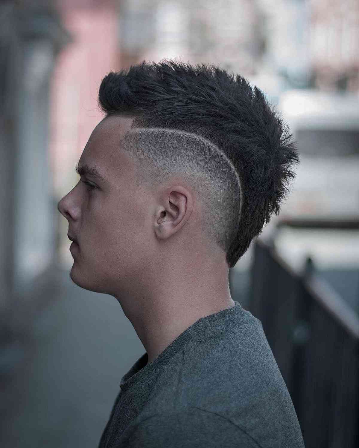 Wavy Burst Blur-20+ Modern Burst Fade Mohawk Haircuts for Men