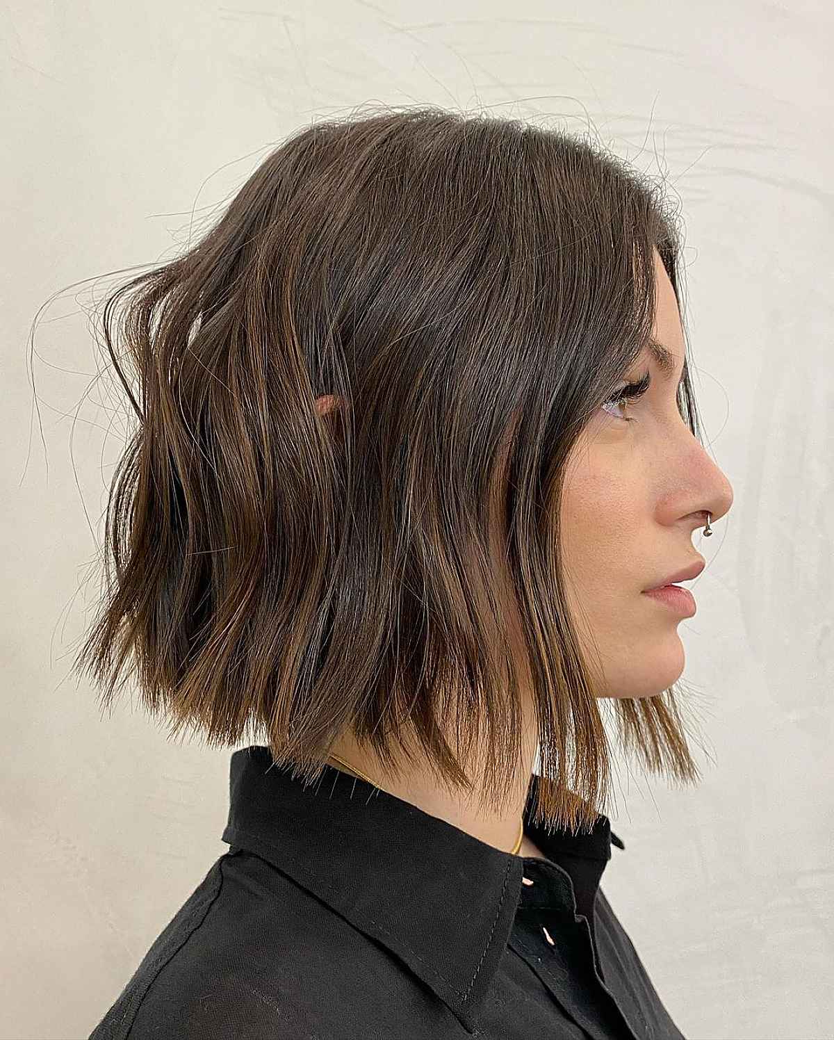 Neck-Length Blunt Cut for Thin Hair