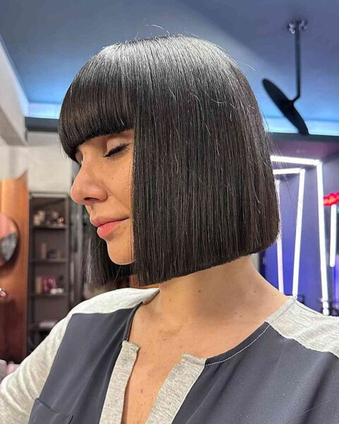 46 Trendy Blunt Bob with Bangs to Inspire Your Next Chop