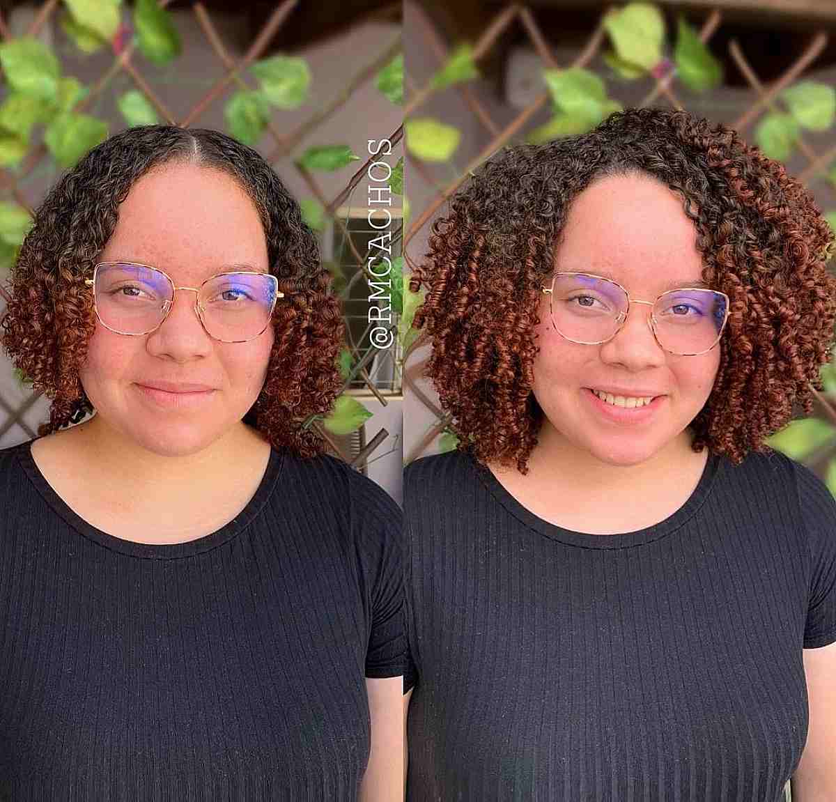 Neck-length Cut for Naturally Curly thin Hair