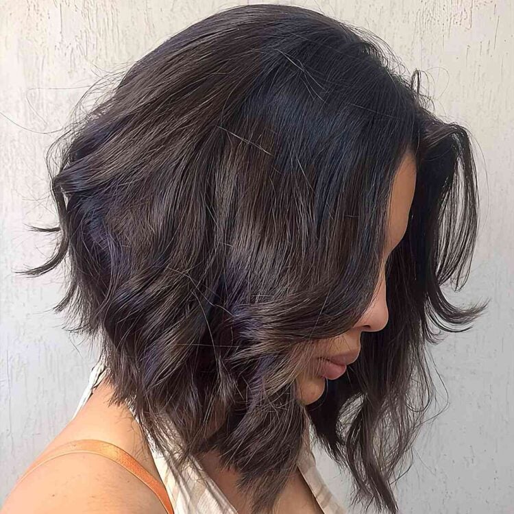 50 Long Angled Bob Haircuts for a Cool, Dramatic Look