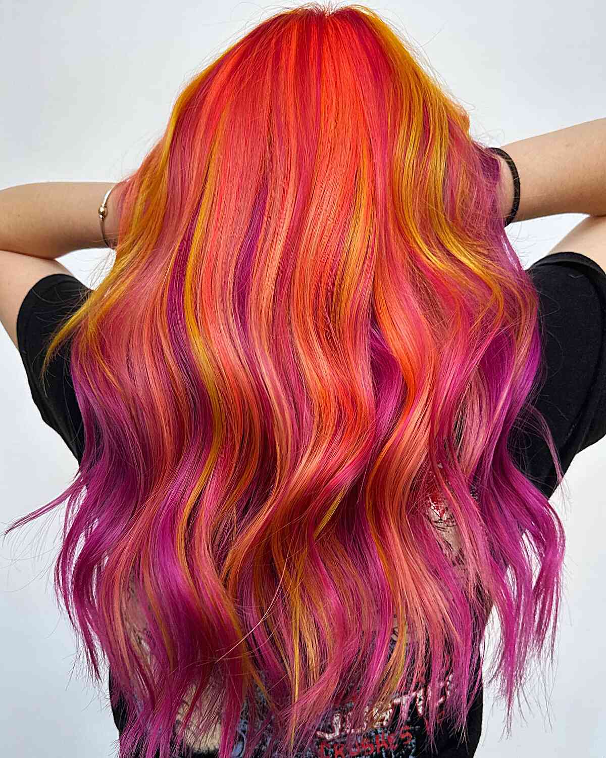 Neon Sherbet Hair Color Idea
