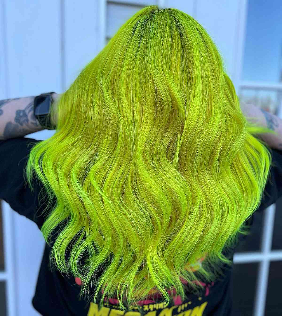 Neon Yellow Hair Color