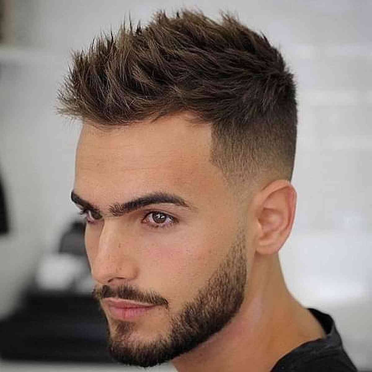 100% Real Hair！Men Casual Light Brown Human Hair Wig Fashion Toupee | eBay