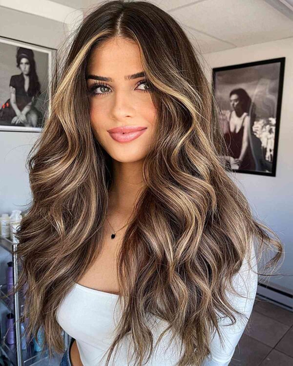 28 Stunning Blonde Balayage on Dark Brown Hair