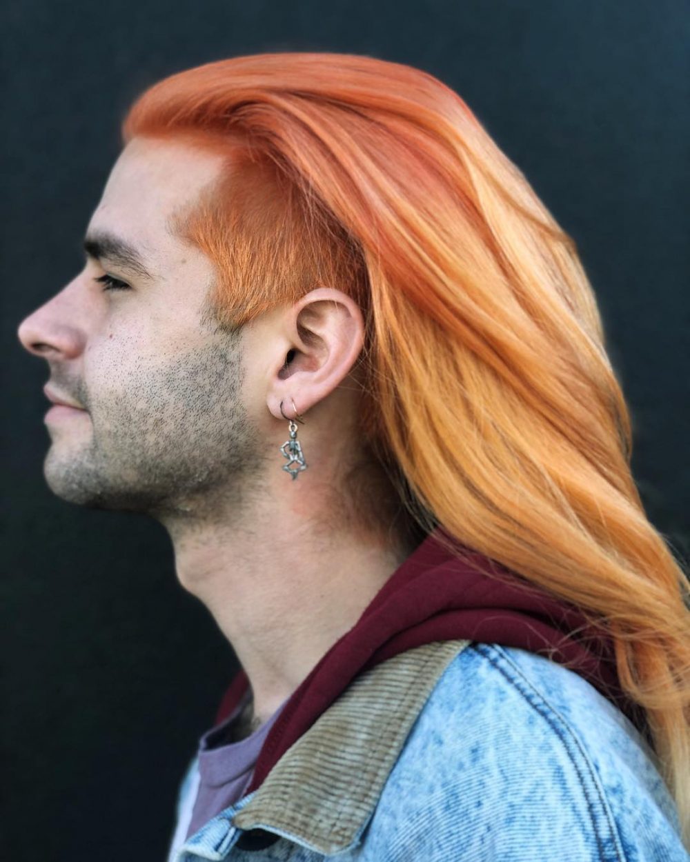 orange and peach hair color melt 