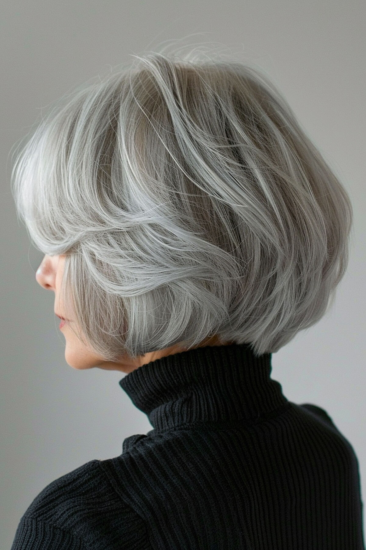 Nimbus grey bob hairstyle