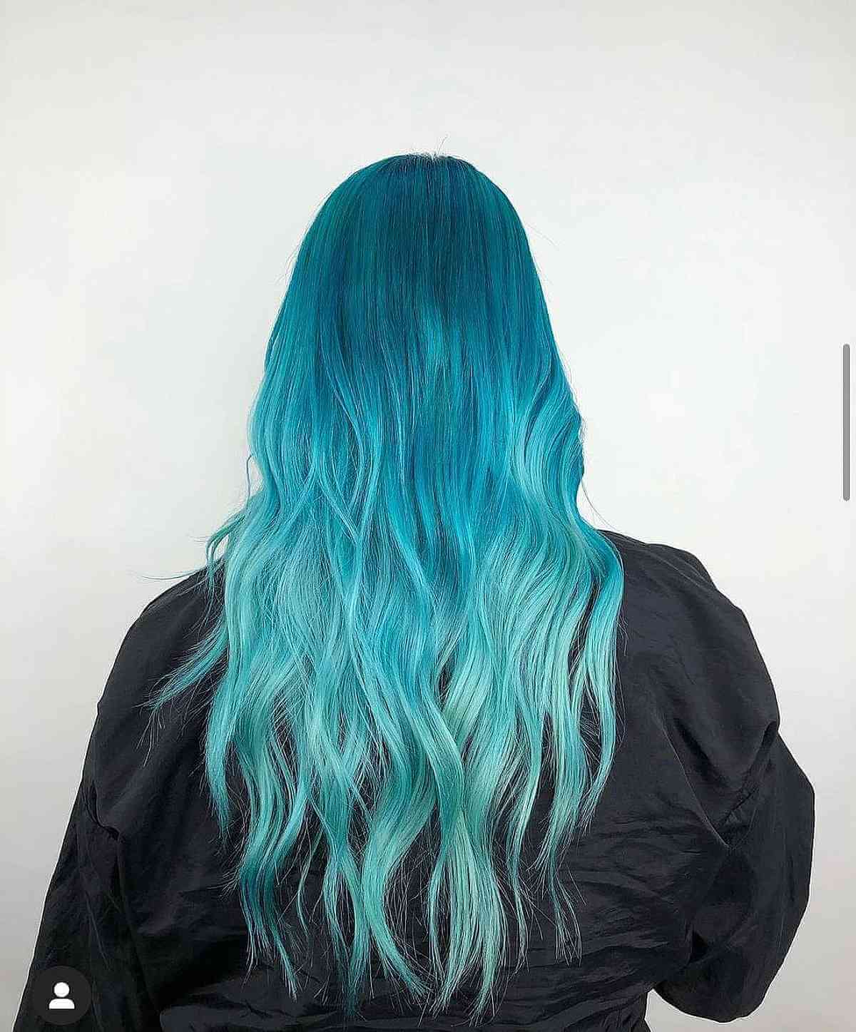 Ocean Blue Mermaid Hairstyle