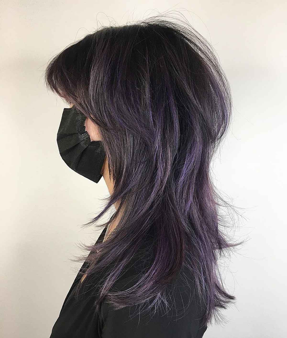 Octopus Shag with Lavender Highlights